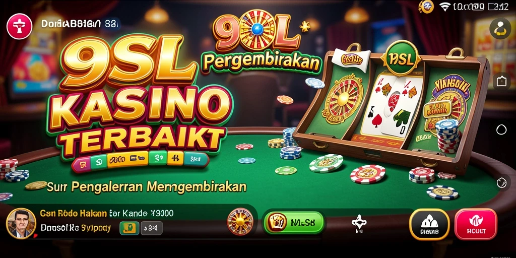 Tampilan permainan kasino yang seru di 9SL.
