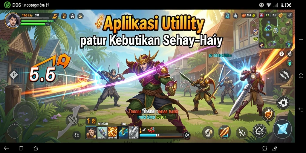 Tampilan utama D06 yang intuitif dan user-friendly.