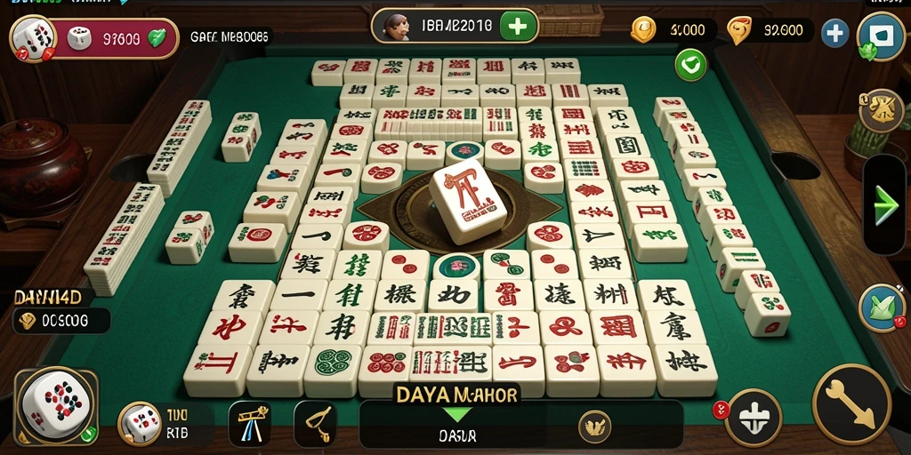 Tampilan menarik dalam gameplay Mahjong DAYA4D saat bermain.