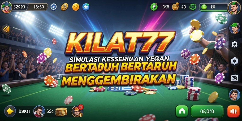 Screenshot gameplay KILAT77 yang menampilkan aksi bertaruh yang mendebarkan.