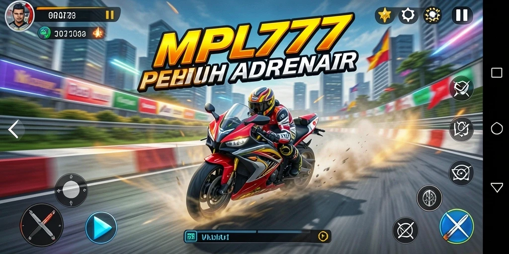 Gameplay seru MPL777 dengan balapan motor yang mendebarkan.