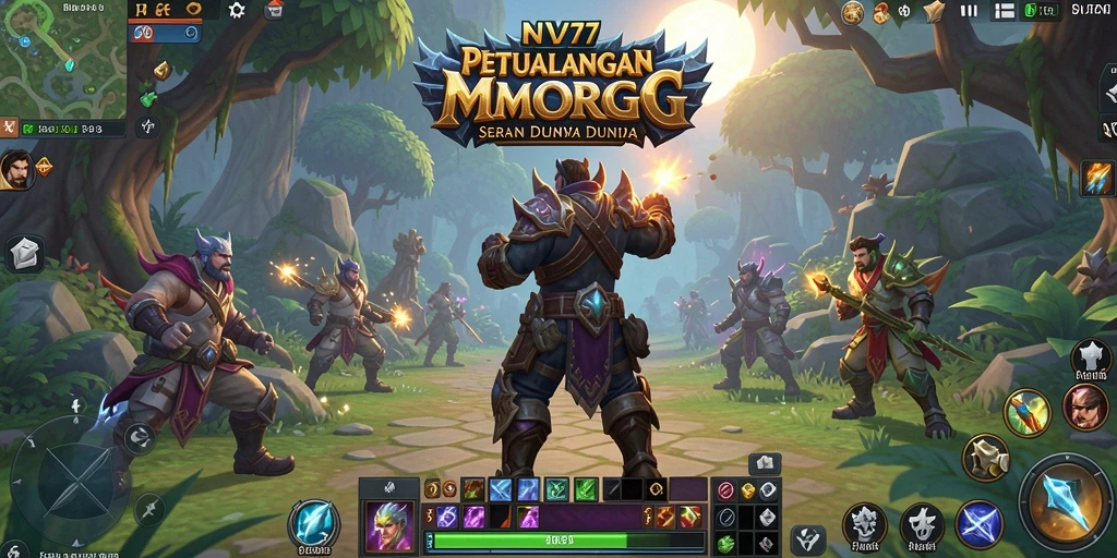 Tampilan gameplay NV77 yang mendebarkan dalam dunia MMORPG.