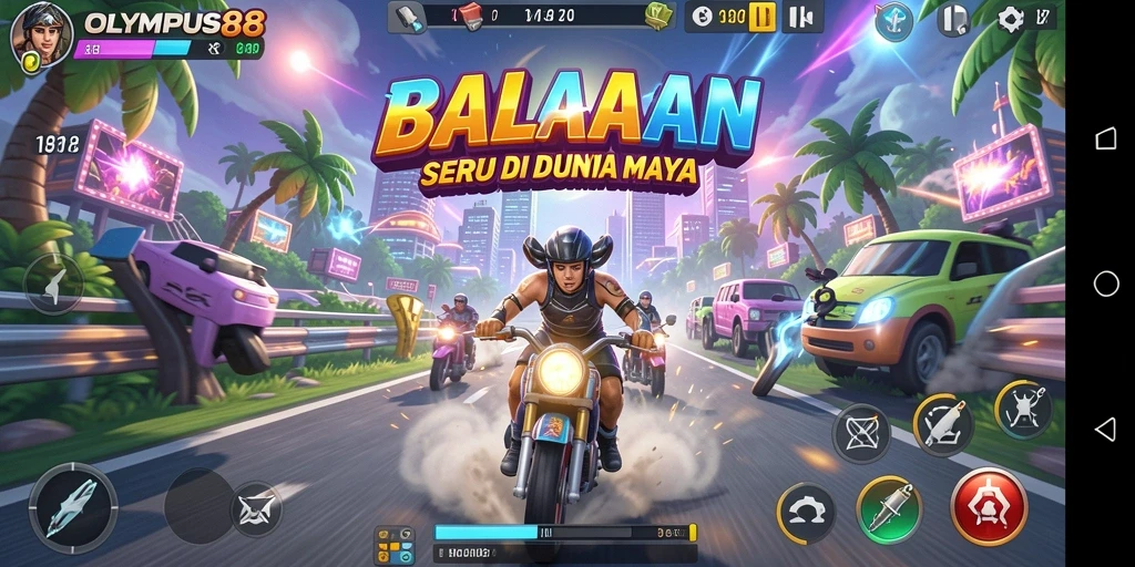 Gameplay OLYMPUS88 menampilkan adrenalin tinggi dan akselerasi cepat.
