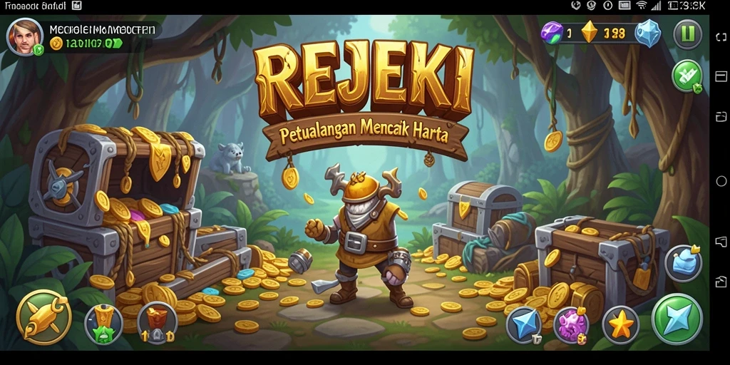 Tampilan gameplay menakjubkan dalam petualangan REJEKI.