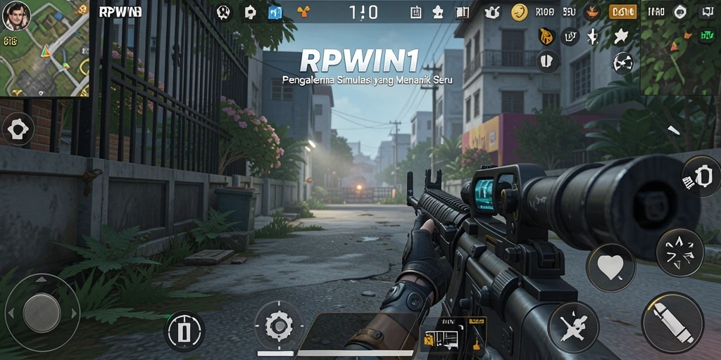 Tangkapan layar menunjukkan gameplay seru dari RPWIN1.