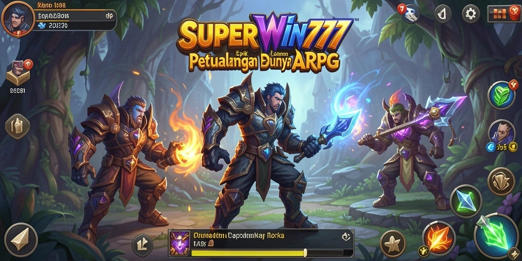 Tampilan menarik dari gameplay ARPG dalam SUPERWIN777.