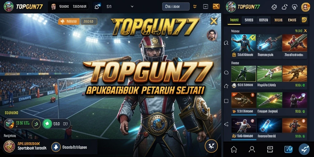 Screenshot utama dari gameplay Sportsbook yang menarik di TOPGUN77.